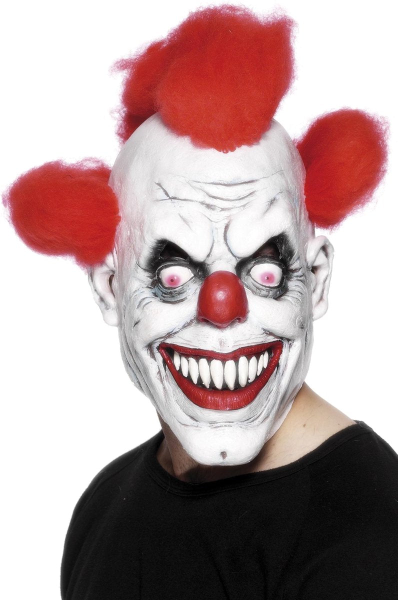"Angstaanjagend clownsmasker voor volwassenen Halloween - Verkleedmasker - One size"