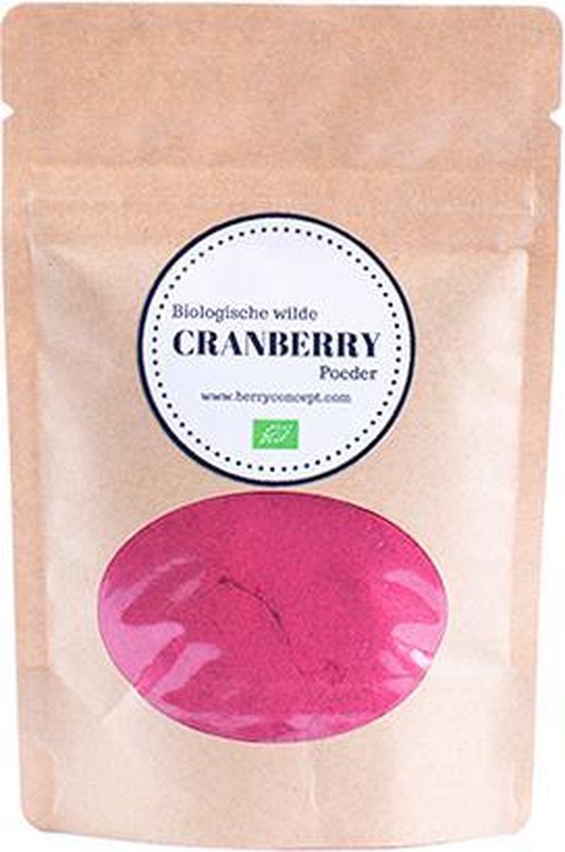 Biologische wilde cranberry poeder 50 gram