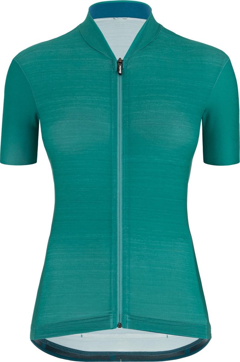 Santini Colore S/S Fietsshirt - Maat M  - Vrouwen - blauw/groen