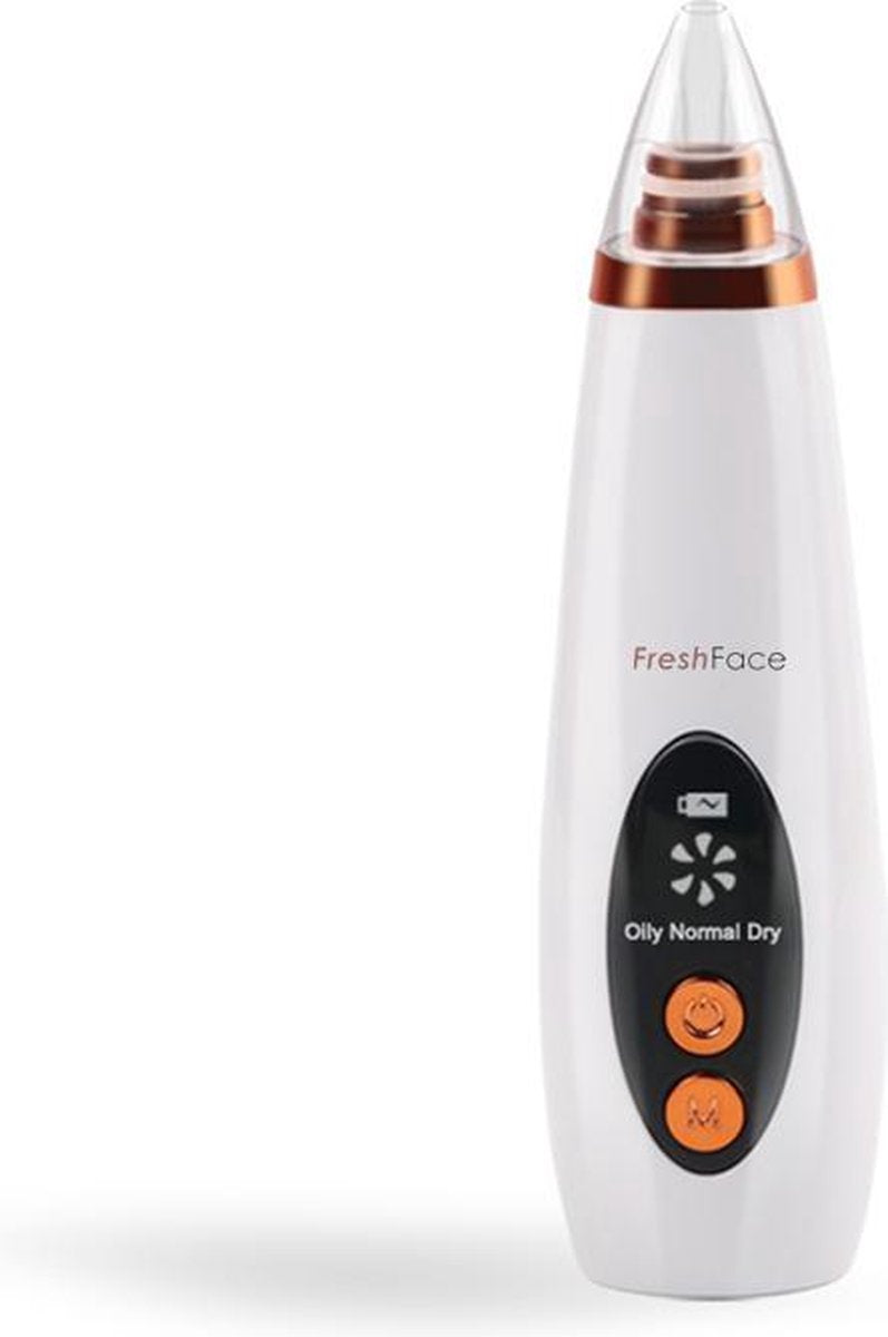 YOUNGLY® Professionele Vacuüm Blackhead Remover met 6 opzetstukken - Poriënreiniger Acne vacuüm - Elektrische BlackHead Eater - Wit