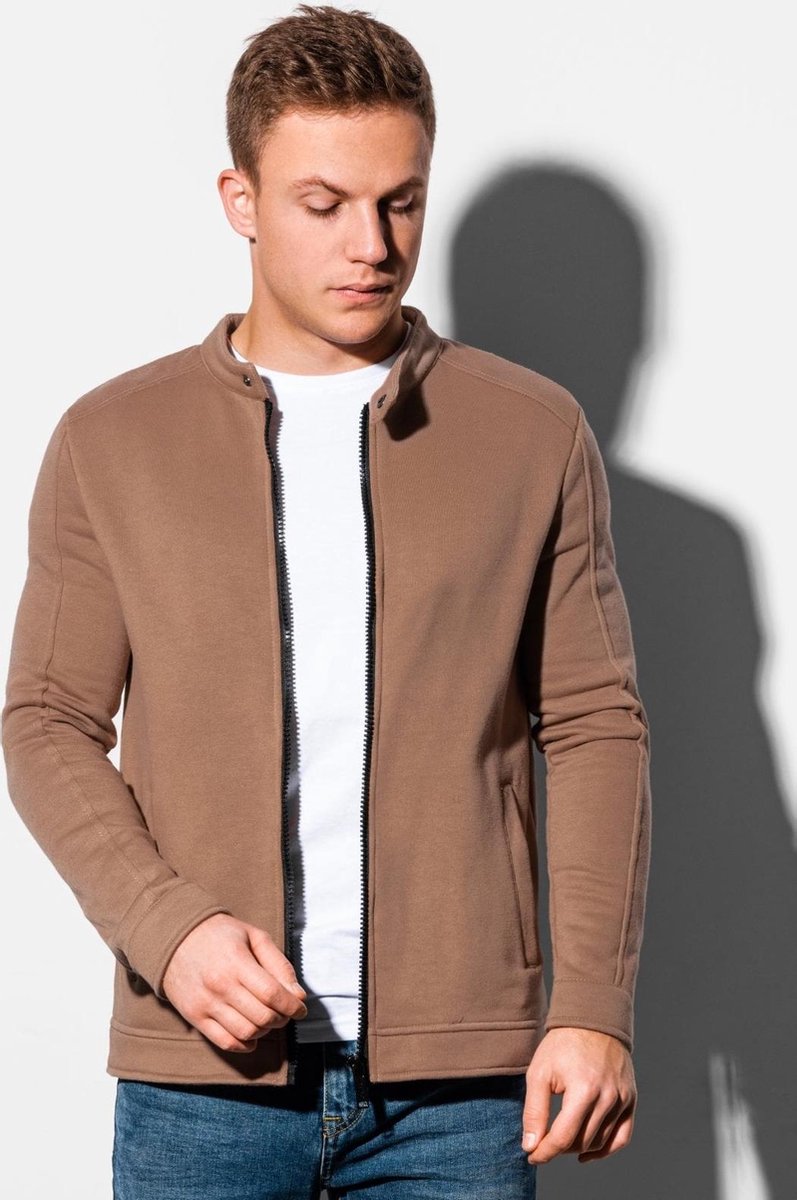 Heren - Vest - Effen - B1071-6 - Bruin
