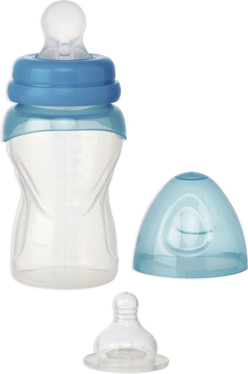 Saro Drinkbeker 18 Cm 250 Ml Transparant/blauw