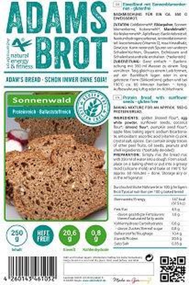 Adam's fitness Food Adam's Brot 2.0-Sonnenwald