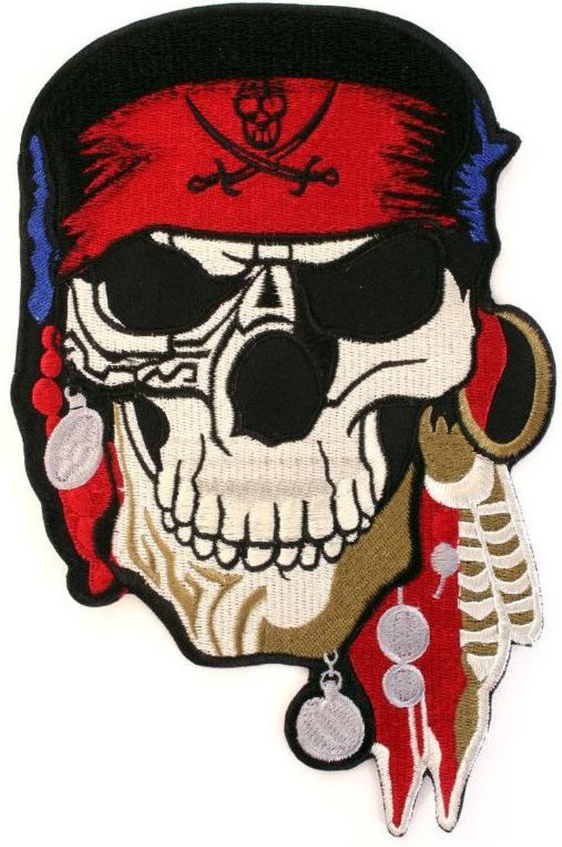 Applicatie Pirate skull 21x13