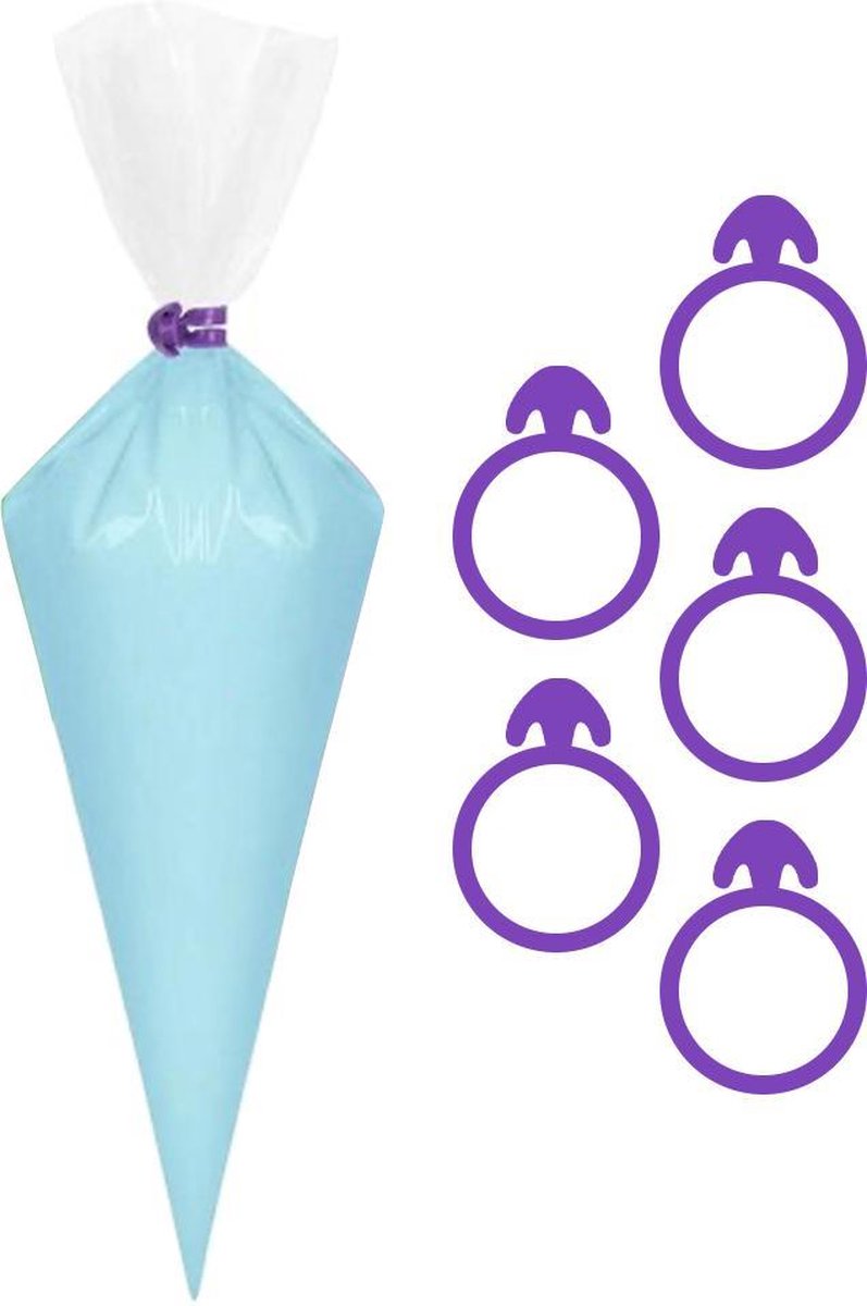 Innovaland® 100x Plastic Wegwerp Spuitzakken Set - Koekjes