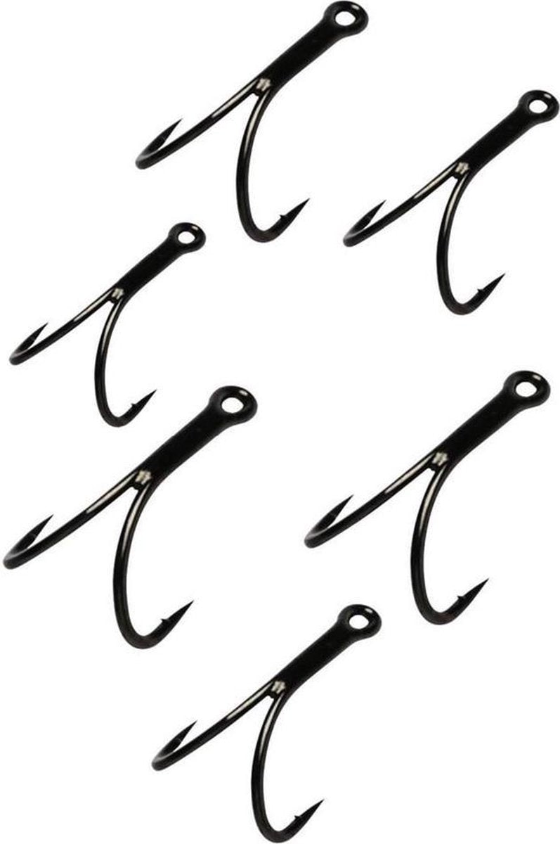 Owner STD-36BC - Double Hook - Maat 6 - 6 Stuks - Zwart
