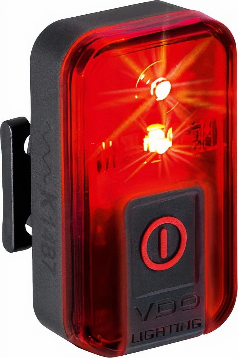 Vdo Achterlicht Eco Light Red Rl Led Usb Zwart 400 M