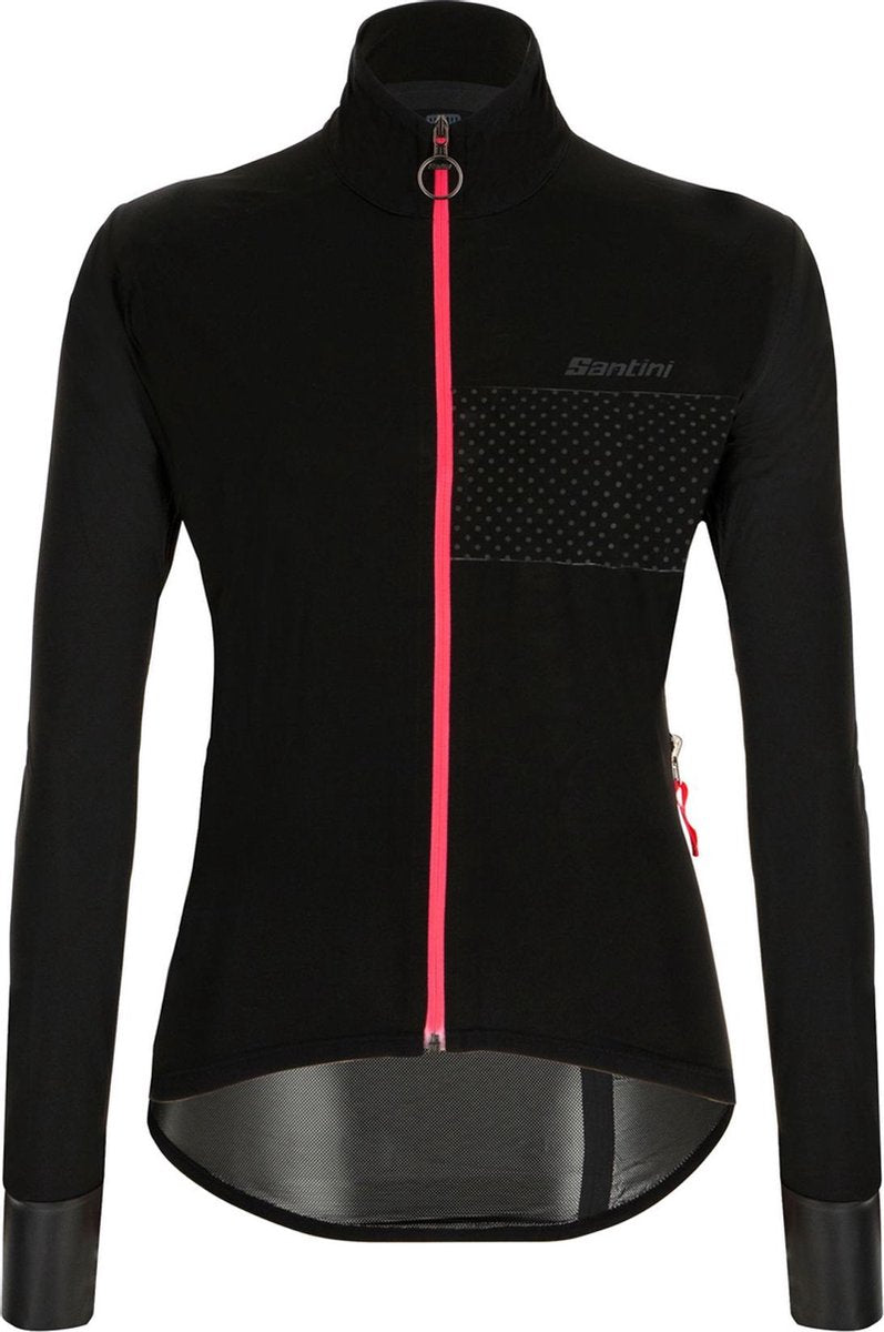 Santini Fietsjack - Maat XL  - Vrouwen - zwart/roze/paars