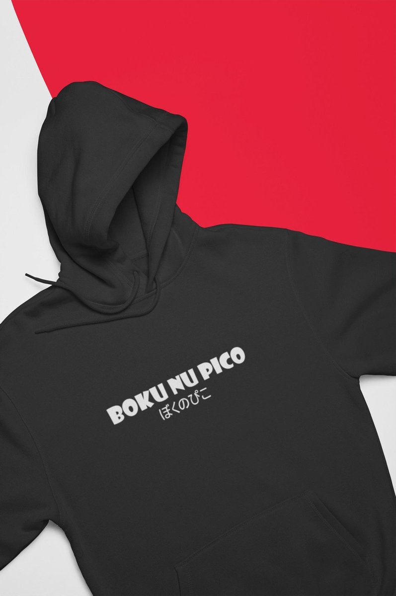 Boku No Pico Zwart Hoodie | Japanese Hentai Shotacon | Anime Meme Merchandise Unisex M