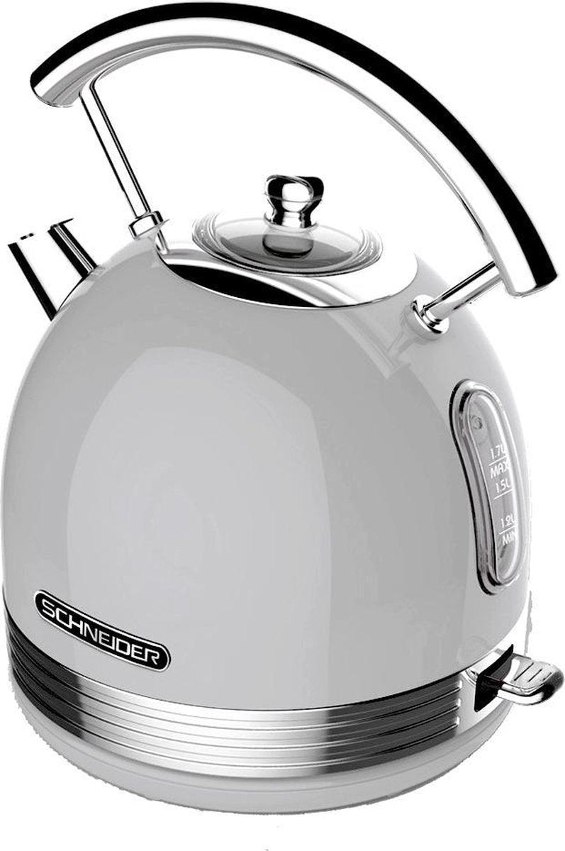 Schneider SL W2 SI Retro Waterkoker Zilver