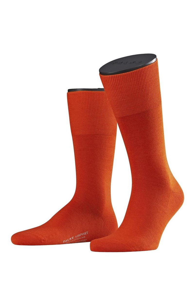 FALKE Airport Herensok 14435 - Rood 8095 ziegel Heren - 39-40