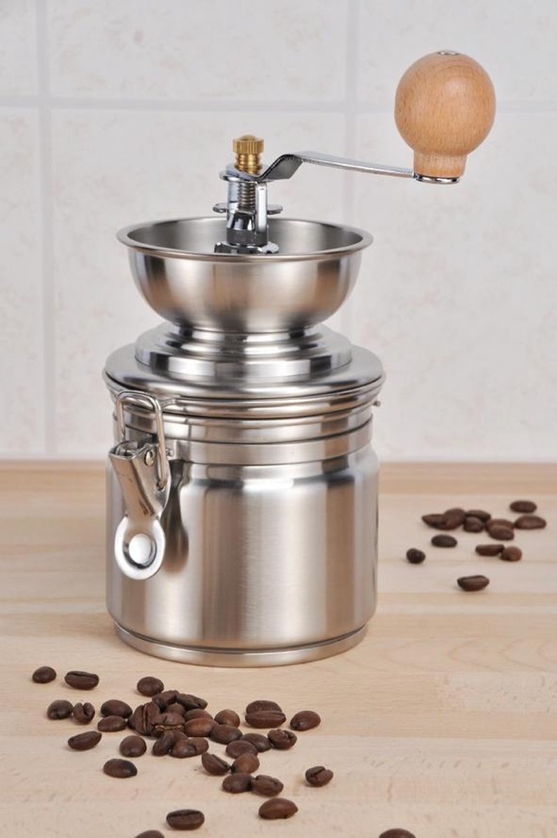 Haushalt 14056 - Handmatige koffiemolen - RVS - 9.5 x 22 cm