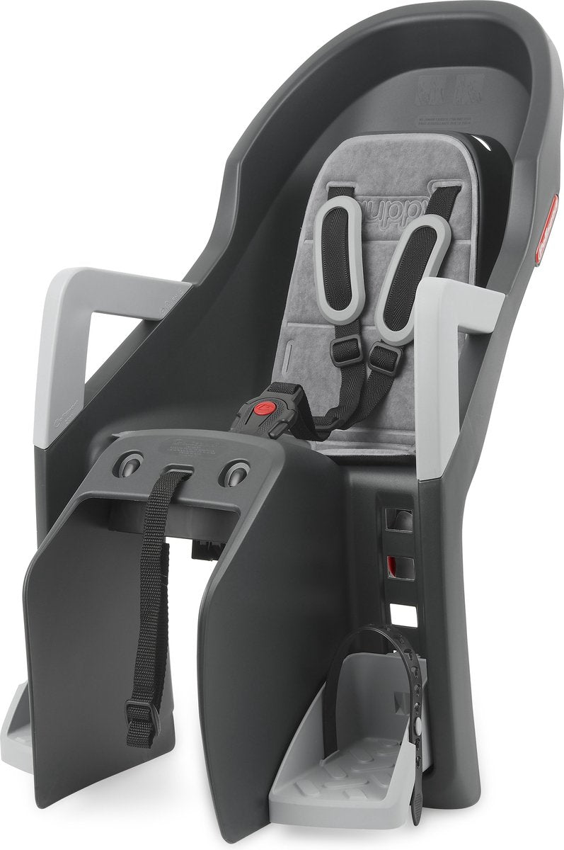 Polisport Guppy maxi CFS Fietsstoeltje Achter - Donker grijs/grijs