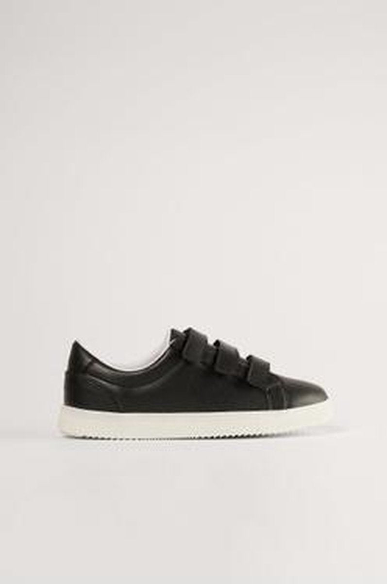 NA-KD Velcro Basic Vrouwen Sneakers - Black - Maat 40