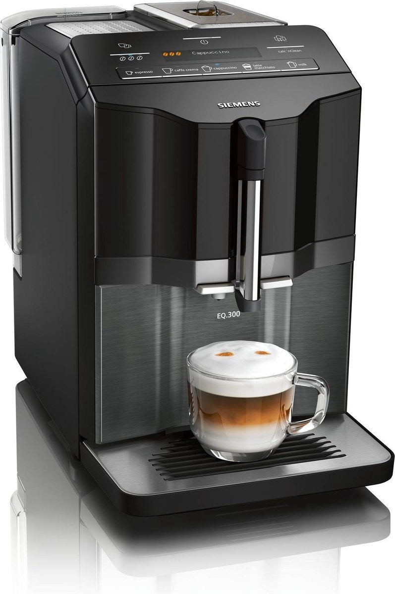 Siemens EQ.300 TI355209RW - Volautomatische espressomachine - Zwart/Inox