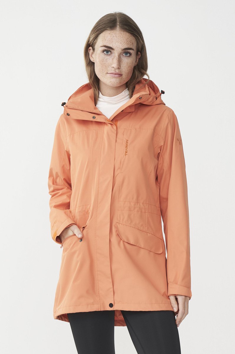 Tenson - Dames Outdoorjas - Maisie  - Orange - Maat 36