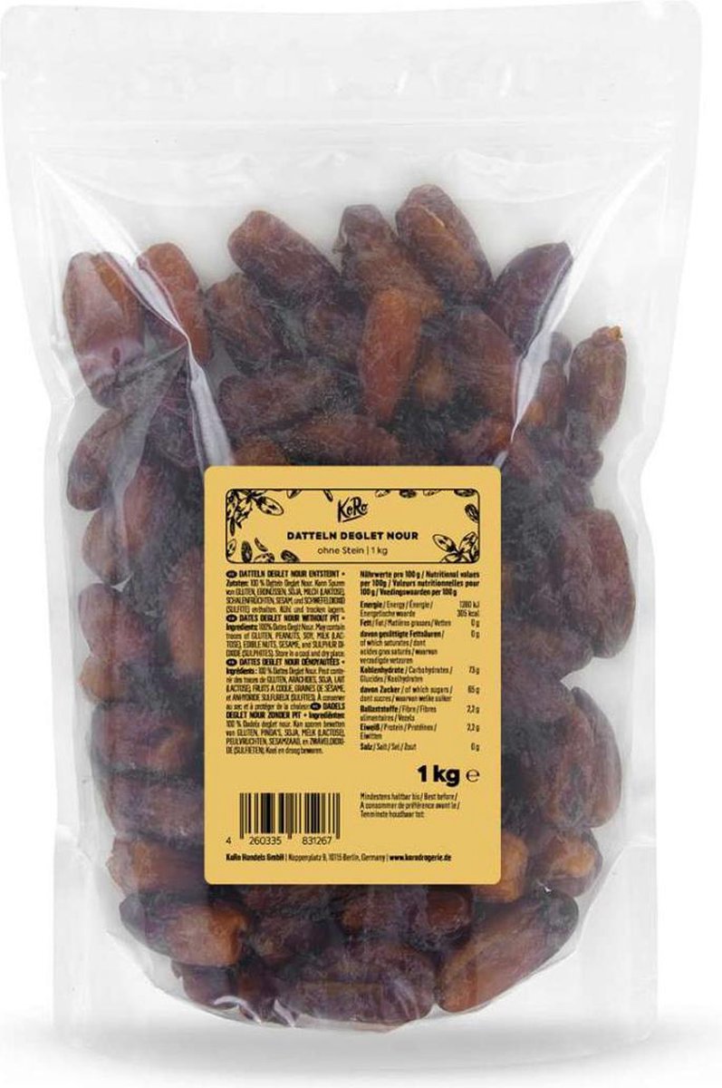 KoRo | Dadels deglet nour zonder pit 1 kg