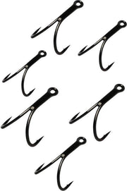 Owner STD-36BC - Double Hook - Maat 10 - 6 Stuks - Zwart