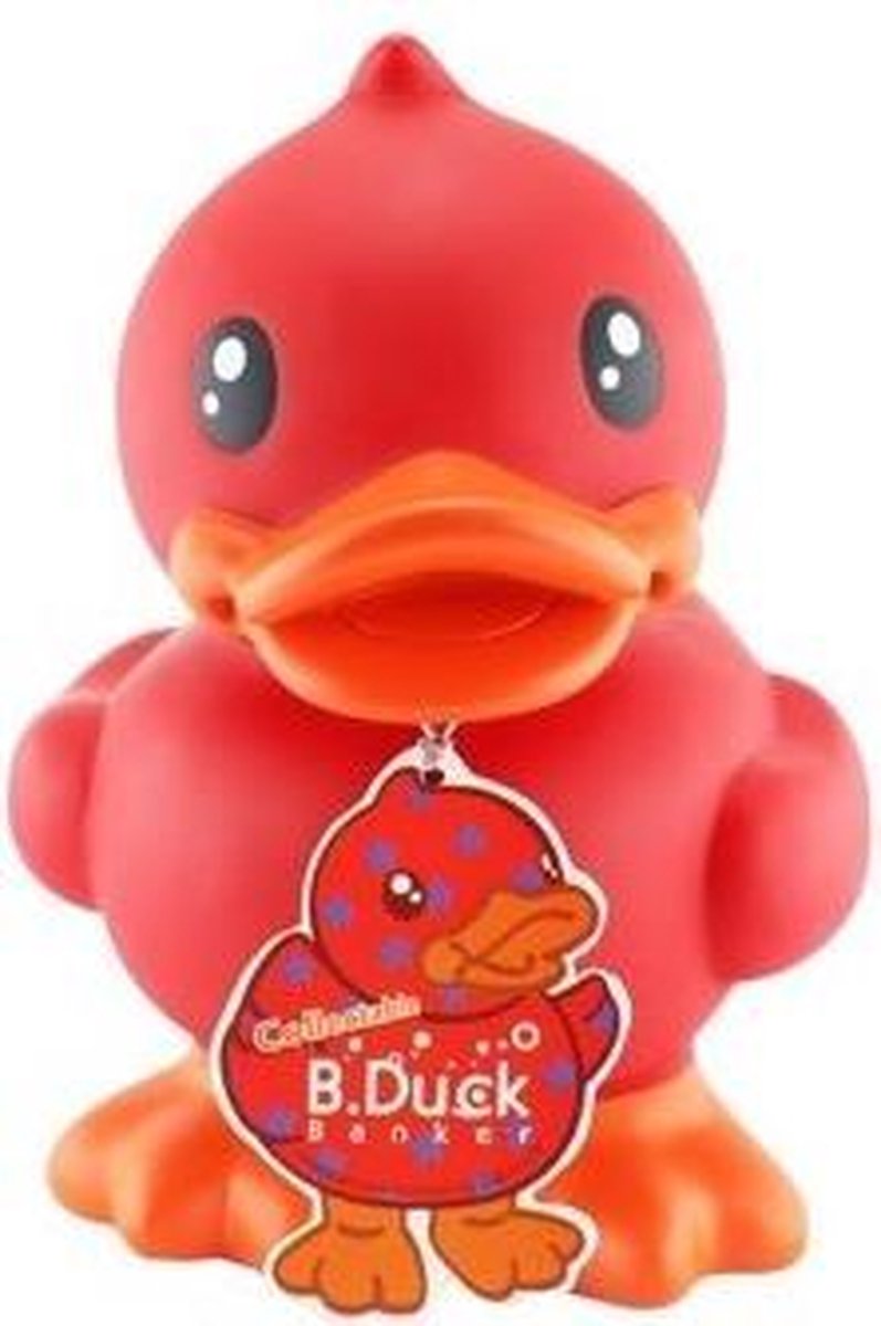 Bduck Spaarpot eend mini - Rood