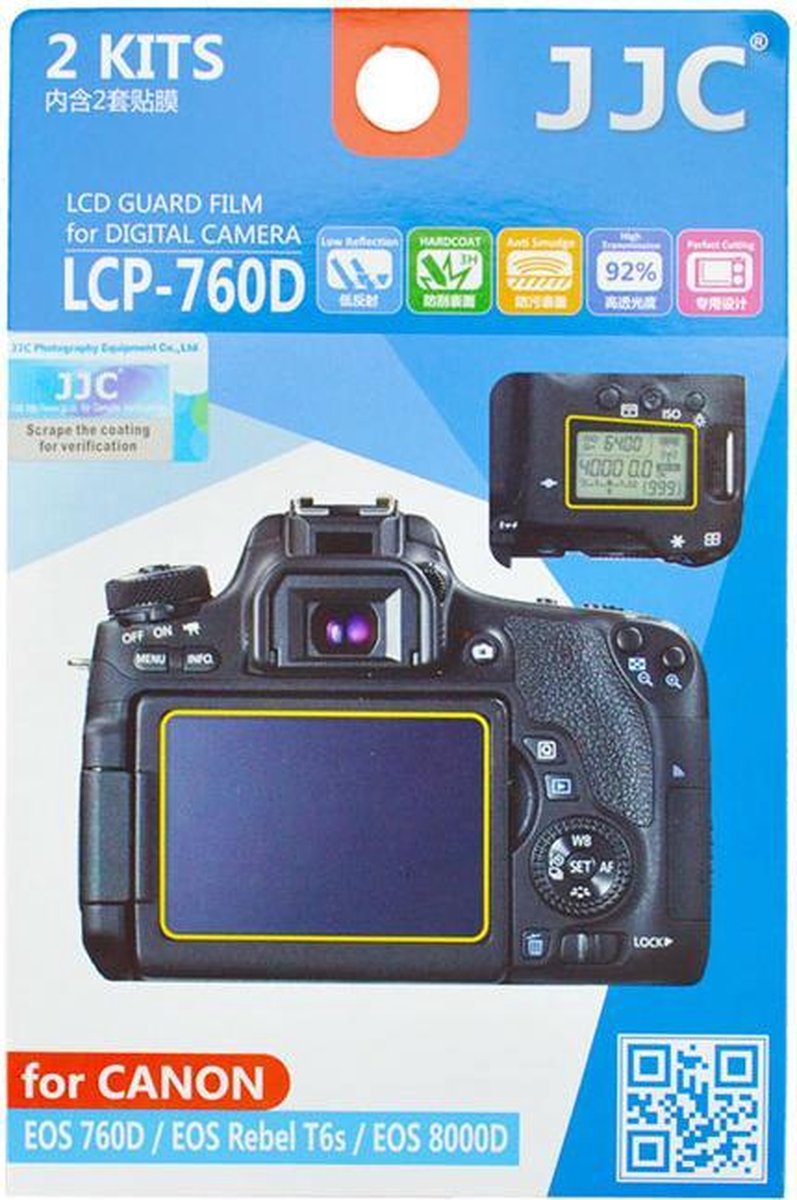 JJC LCP-760D Screenprotector