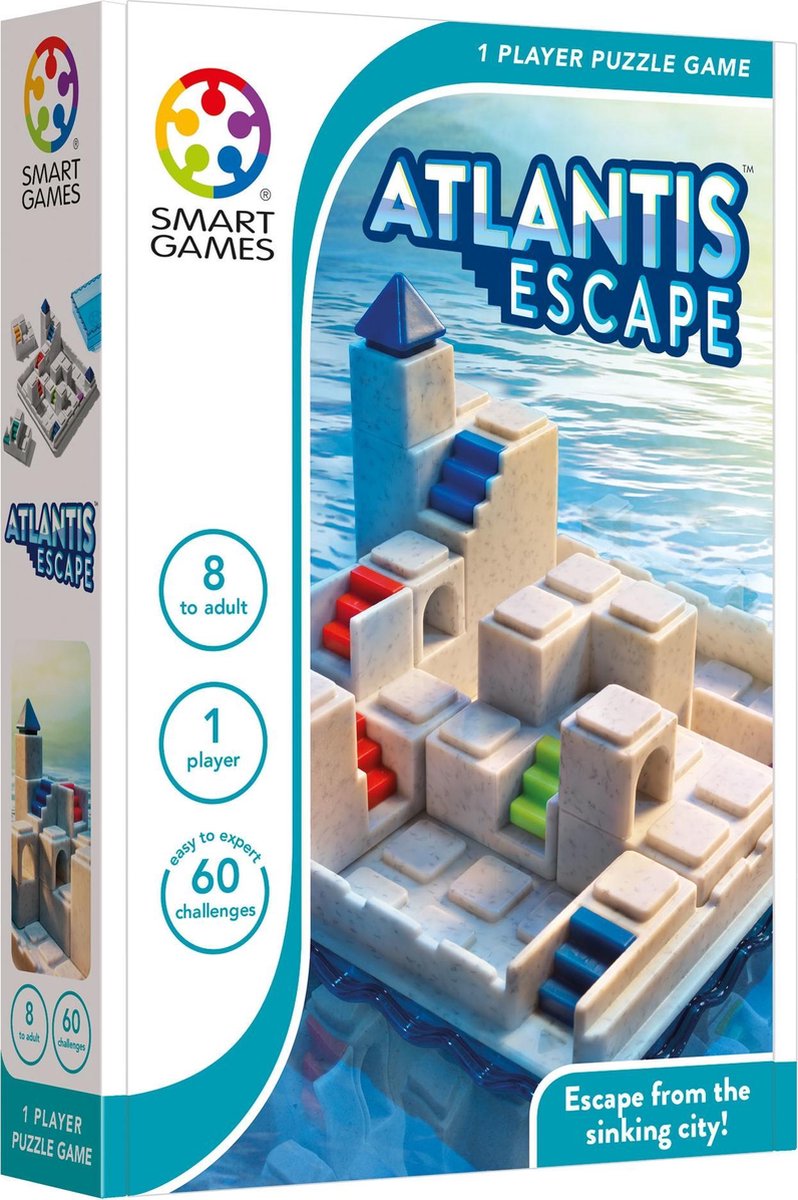 SmartGames - Atlantis Escape - denkpuzzel (60 opdrachten)