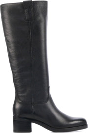 Mace Vrouwen Leer  Klassieke laarzen / Laarzen / Damesschoenen M1016 - Zwart - maat 36