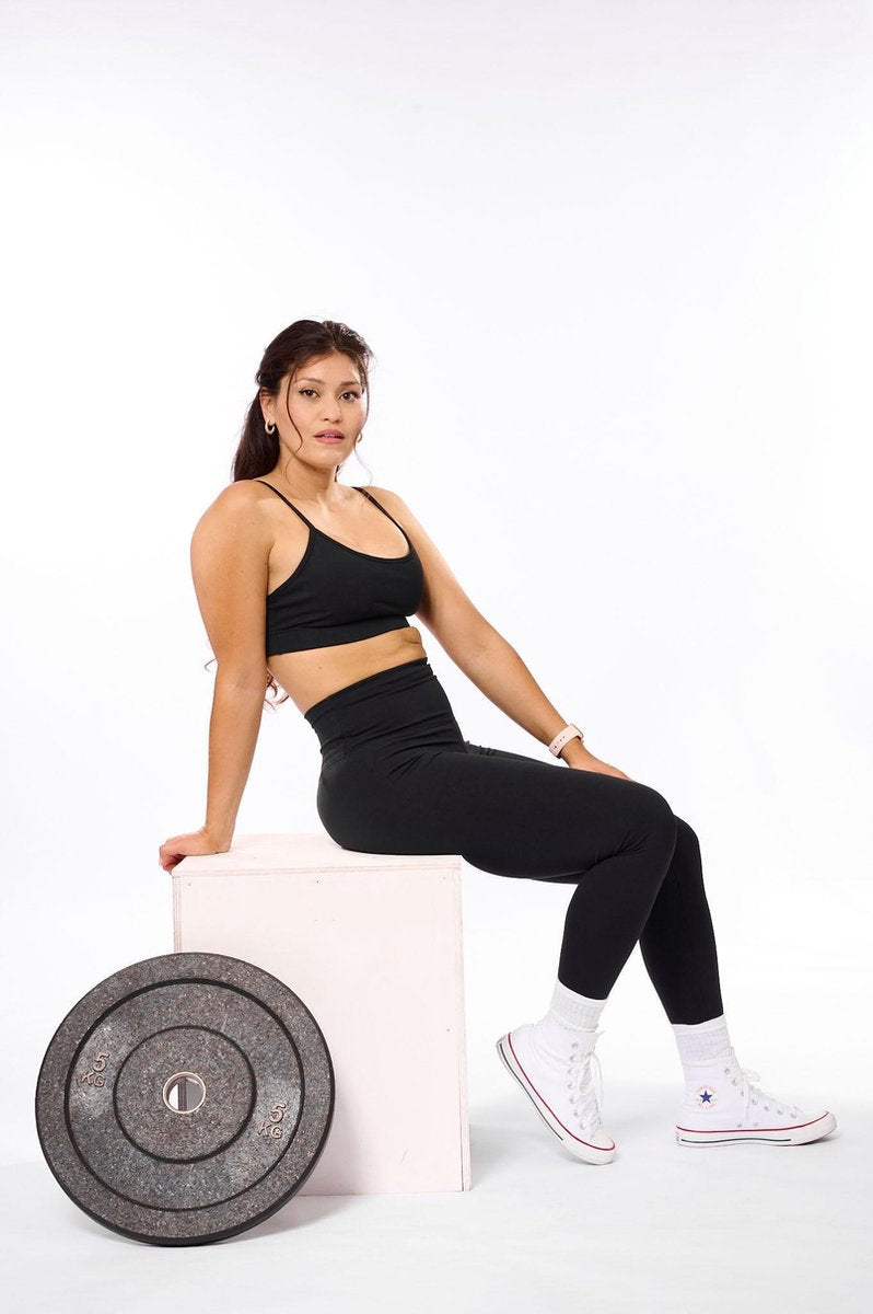 High Waist Scrunch sportlegging met Push Up effect – Black Pearl – Maat XS