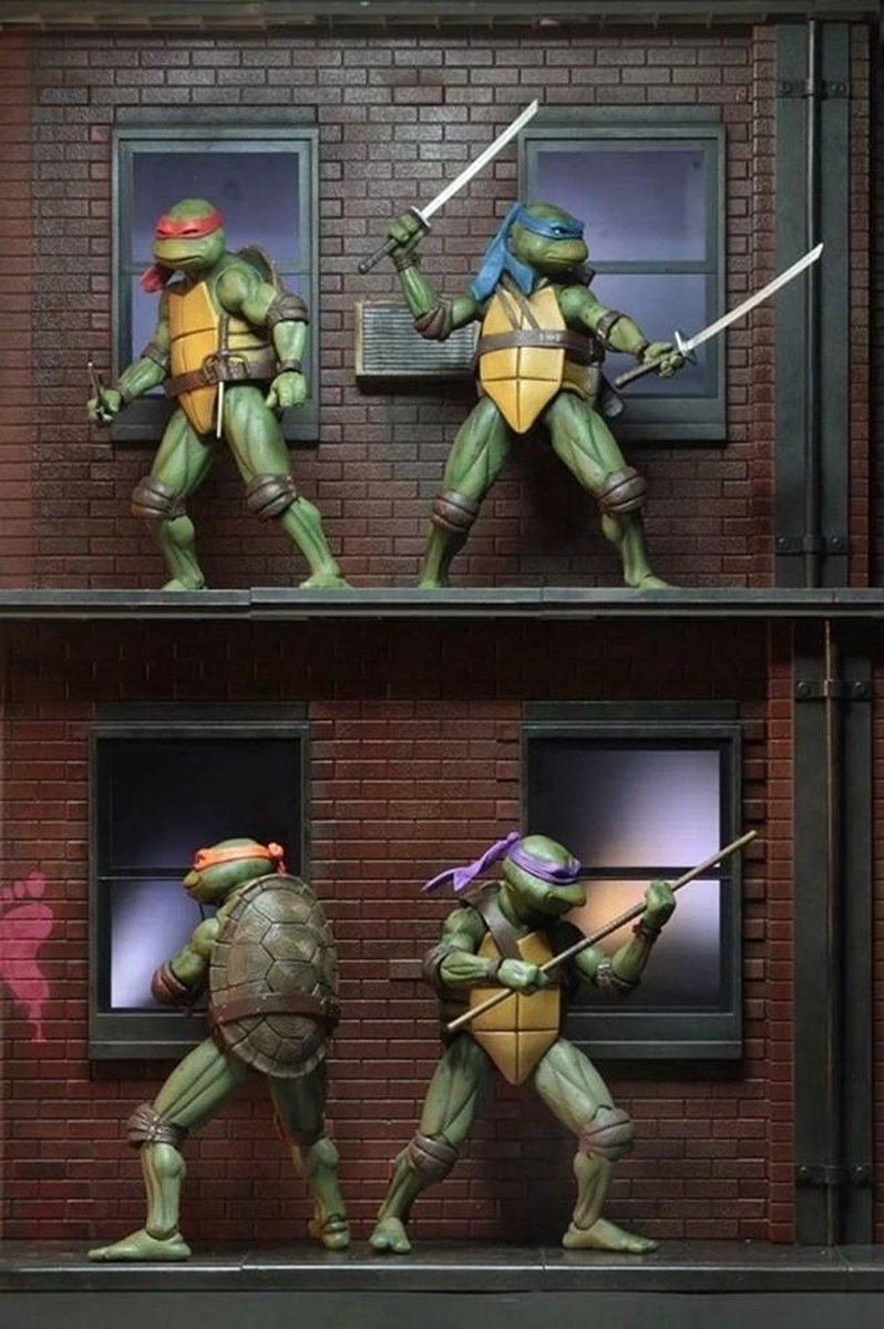 Ninja Turtles Speelgoed Actiefiguur 4 STUKS - Speelgoed Set Ninja Turtles  - 4 stuks in 1set - Verjaardag Cadeau - Leuke Collectie - 16 cm