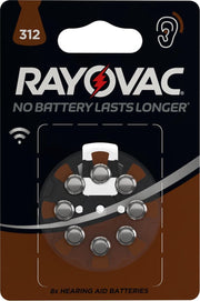 Rayovac 312 extra advanced - 8 stuks