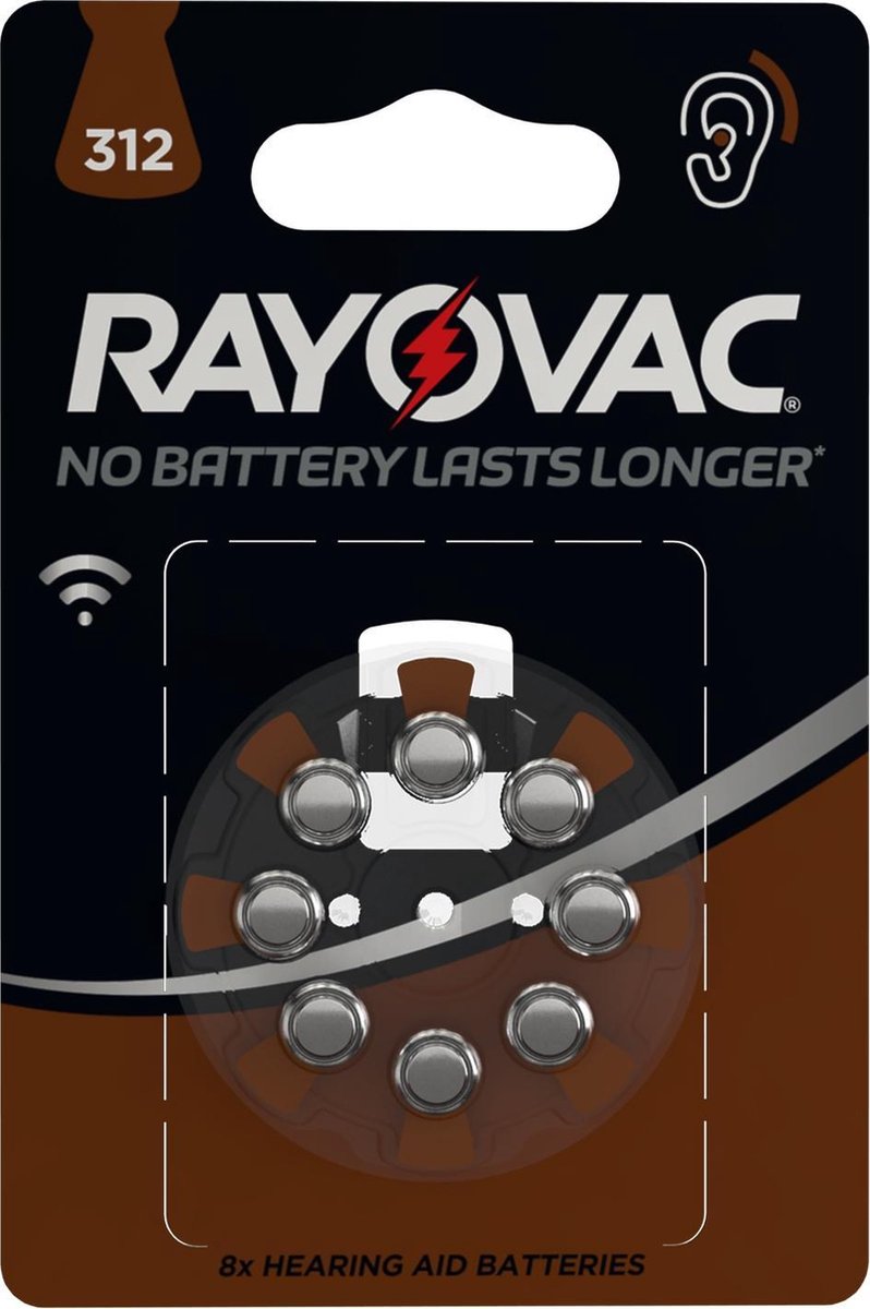 Rayovac 312 extra advanced - 8 stuks