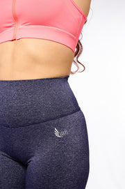 High Waist Scrunch sportlegging met Push Up effect – Denim Blue – Maat XL
