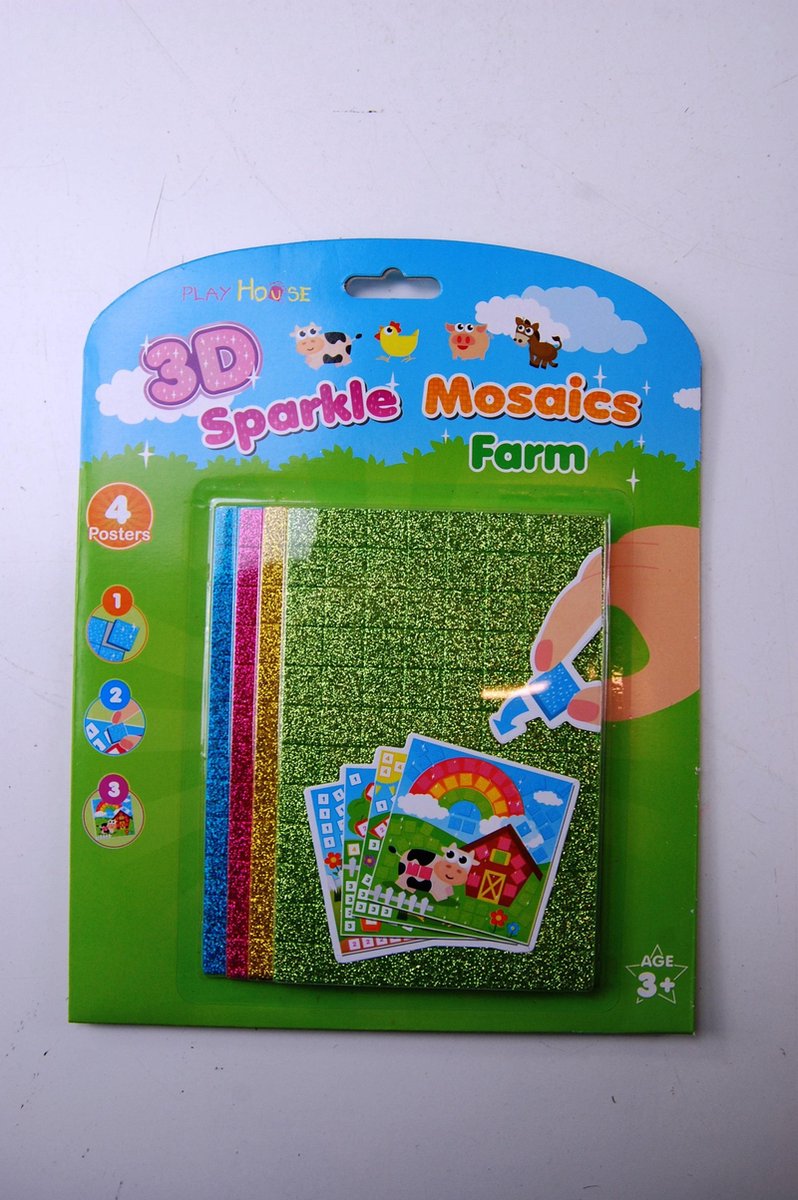 3D Sparkle Mosaics Farm