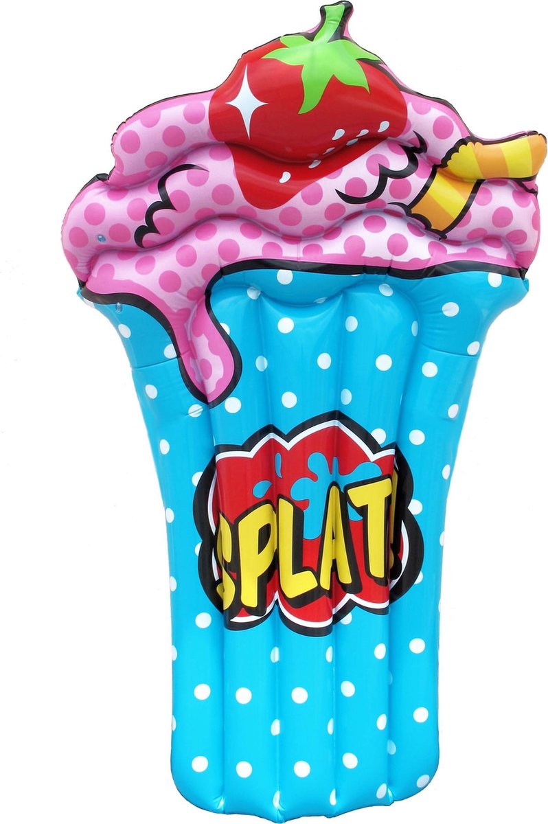 Retr-oh Strawberry Milkshake opblaasfiguur 150 Cm