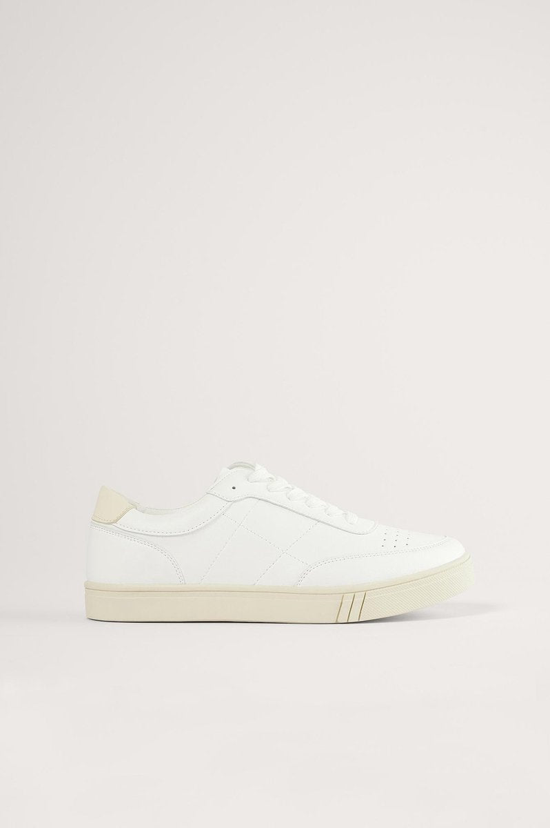 NA-KD Classic Court Vrouwen Sneakers - White - Maat 38