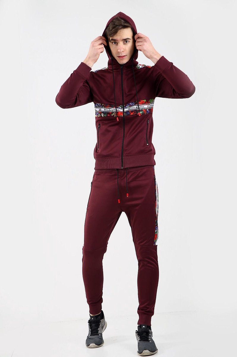 Joggingpak - Heren - Bravo Jeans - Bordeaux