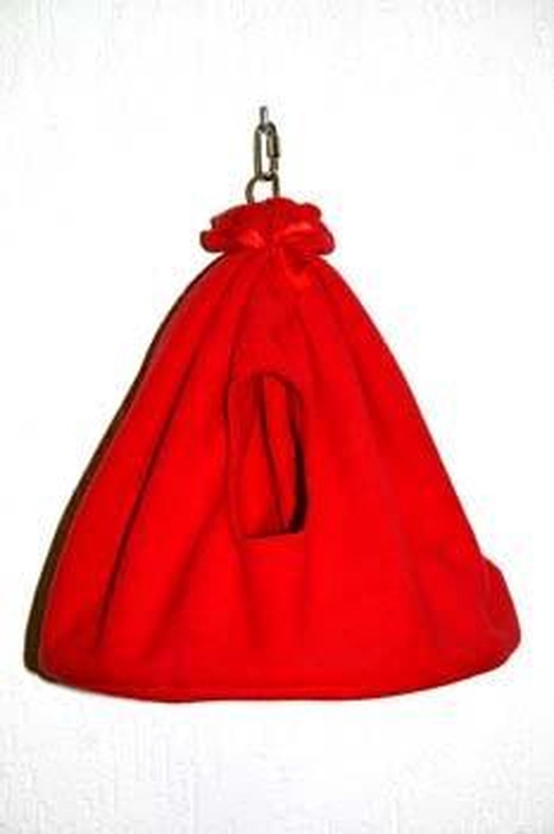 Happybird Tentje Sleepy - Dierenspeelgoed - Blauw/Rood/Geel - 18 x 18 x 30 cm