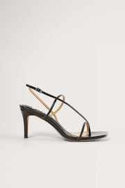 NA-KD Strappy Vrouwen Sandalen - Black - Maat 36