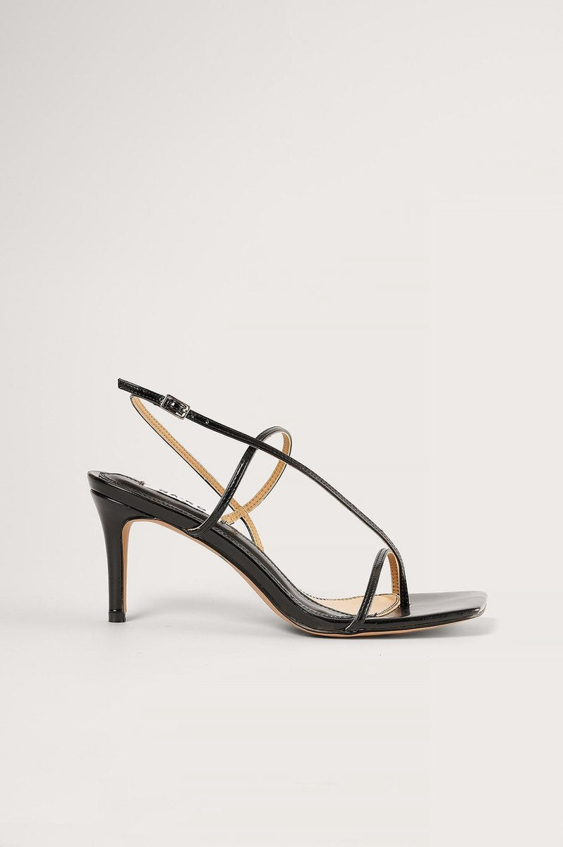 NA-KD Strappy Vrouwen Sandalen - Black - Maat 36
