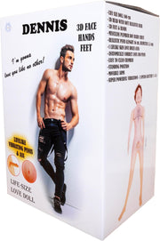 Bossoftoys - Dennis - Mega blow up doll - vibrating - masturbator - vele optie - triple holes - 59-0003