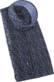 Dutch Bastard Lange mouw Overhemd - DT20-5010 Blauw (Maat: M)