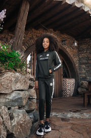 Junior Sport Warming Up Trackpants - Army/Off-White