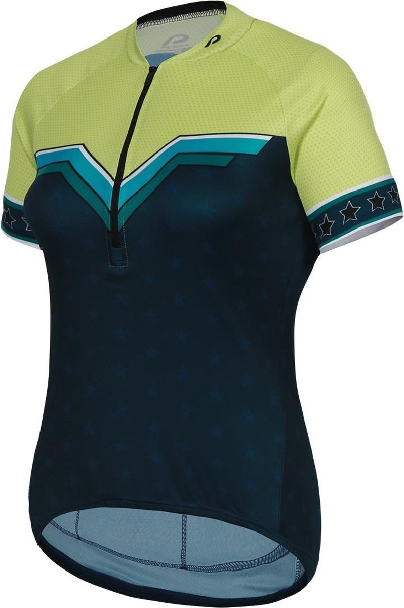 Protective Fietsshirt P-sweet Jane Dames Polyester Blauw/groen Mt 38