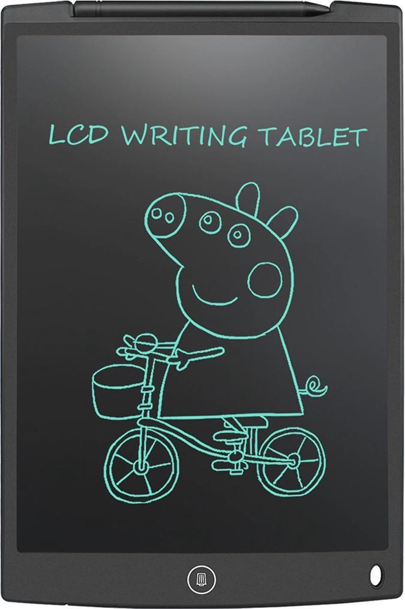 LCD Tekenbord | Tekentablet Kinderen | 12 Inch | Zwart | Leren Schrijven