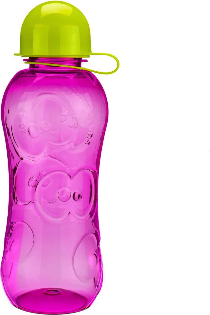 Fruitfriends Drinkfles - Kunststof - Voor Kinderen - Hot Pink - Roze
