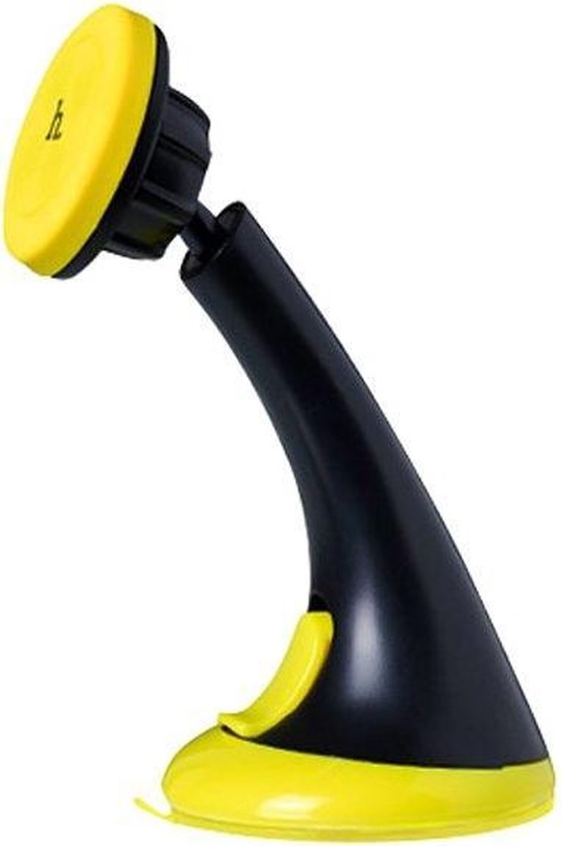 Hoco Mobiele houder met zuig en magneet functie Geel