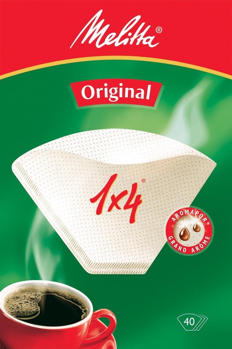Melitta koffiefilter - maat 1 x 4 -  1 pak van 40 stuks