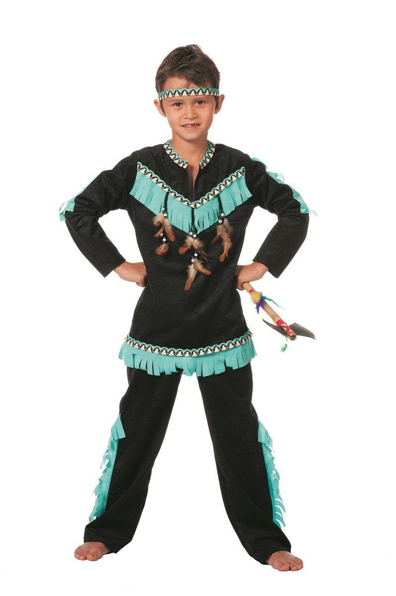 Carnavalskleding Indiaan jongen Wishbone Maat 152