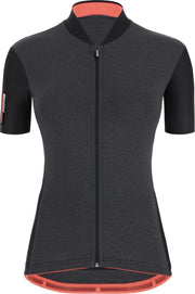 Santini Colore S/S Fietsshirt - Maat M  - Vrouwen - zwart