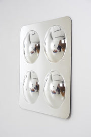 Groot Acryl Spiegelpaneel  Met 4 Koepels - 490 mm