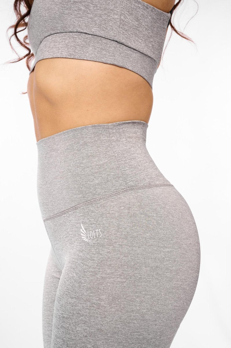 High Waist Scrunch sportlegging met Push Up effect – Space Grey – Maat L